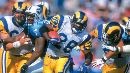Pronósticos deportivos rotos:Los Rams de 1999. Una película grabada en la NFL.
