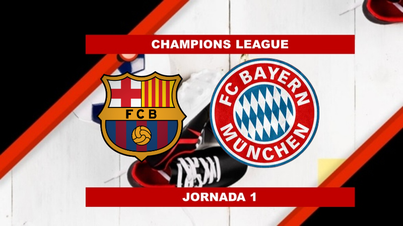 Pronósticos para Champions League | Apostar en el partido Barcelona vs Bayern Munich (14 Sept.)